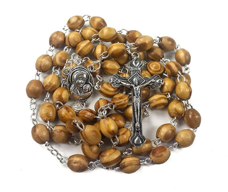 Olive Wood Beads Rosary