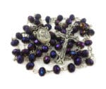 Deep Purple Beads Rosary