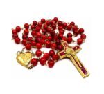 Saint Benedict Red Beads Rosary