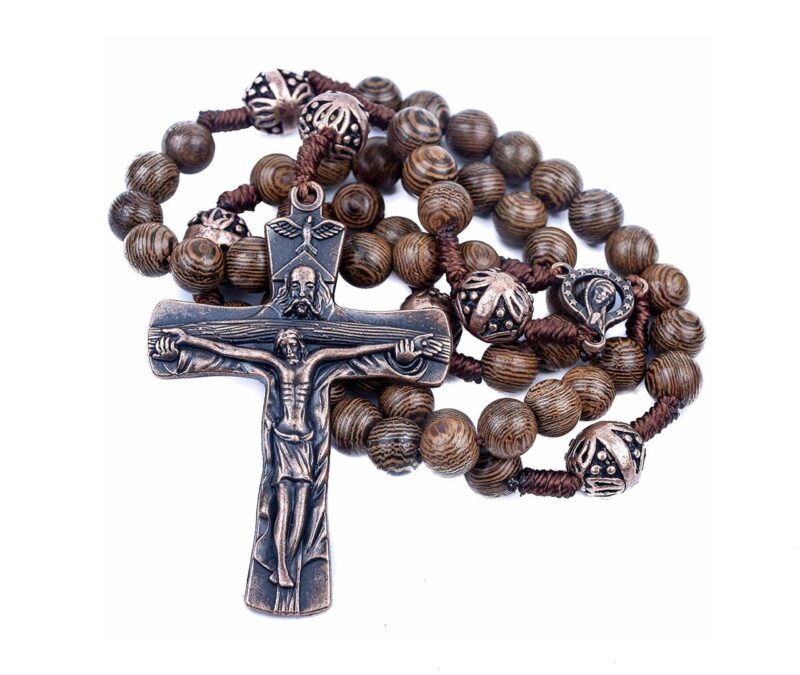 Our Father Wood Rosary Beads