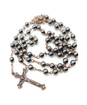 Hematite Rosary Black Stone Beads