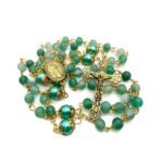 Green Matte Beads Rosary