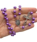 Purple Rosary Beads Catholic Rosario
